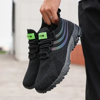 أحذية رياضية رجالية شبكة تنفس عارضة أحذية خفيفة لينة سوليد احذية الجري للرجال صيف جديد للجنسين الركض تنيس أحذية المشي 3