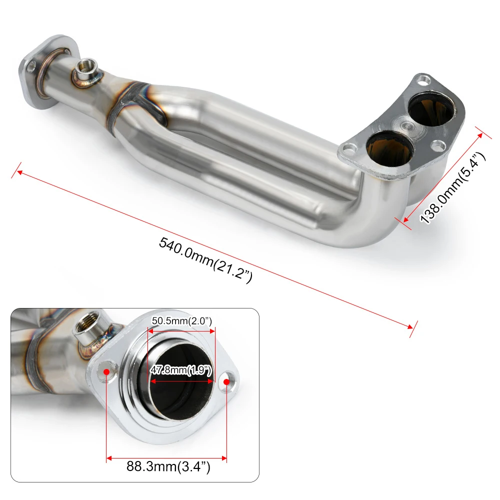 Edelstahl-Abgaskrümmerkrümmer für 88–00 Honda Civic für 88–91 Honda CRX D-Serie EJ EG EH EK / SOHC EF EK EM D15 D16 – Detail 3