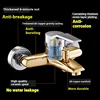 Home Bathroom Triple Shower Faucet Support Hot and Cold Water Faucet Bath Bath Mixer Valve Shower Set Bathroom Accessories 4