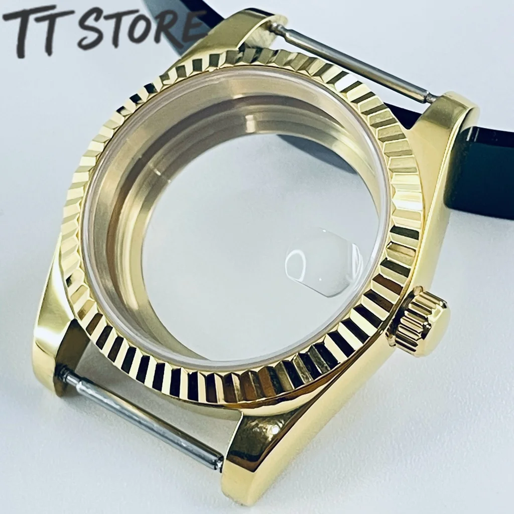 Premium Waterproof Watch Case with Sapphire Crystal - Silver, Black, Gold, and Rose Gold