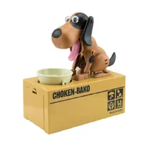 Cartoon Robotic Dog Steal Coin Bank, Money Saving Box, Plastic Automated Money Boxes, Electronic Piggy Banks, Kids Gift 1