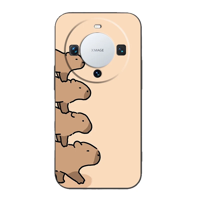 Cartoon Capybara Silicone Phone Case Cover