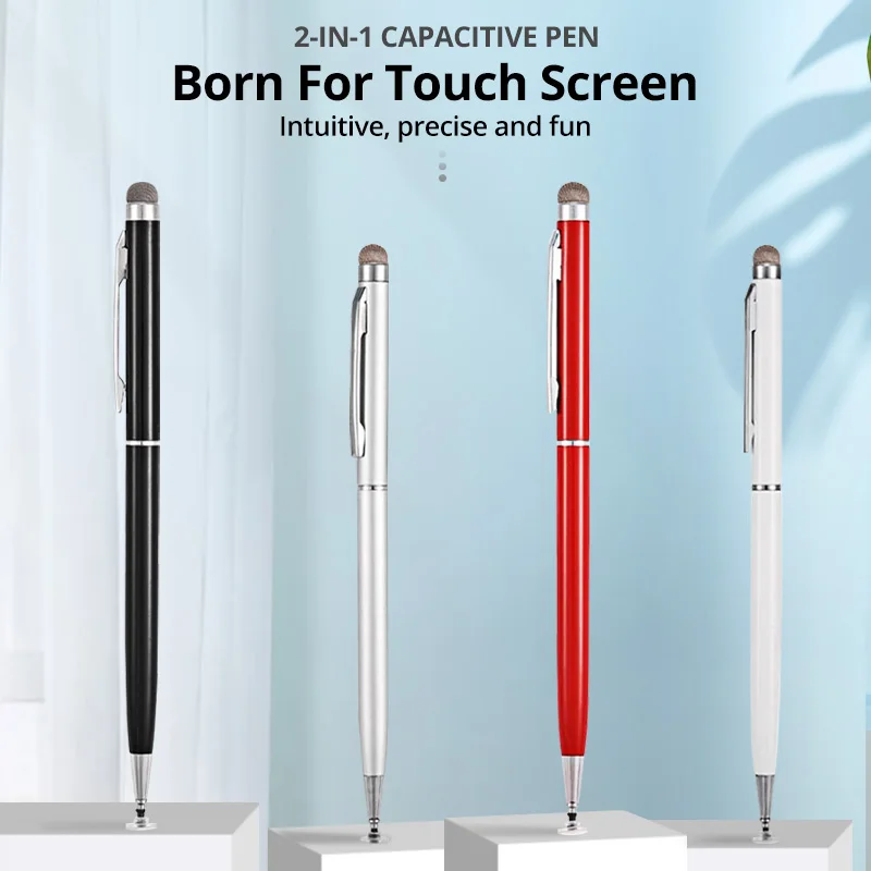 tablet stands GUUGEI Universal 2 In 1 Stylus Pen For Smart phone Tablet Thick Thin Drawing Capacitive Pencil Android Mobile Screen Touch Pen touch pens for ipads