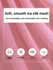 Lightweight Ice Silk Me ort Sve T-irt Women's Summer White Slim Fit Sexy Lace See tough Top High Collar Korean Sle