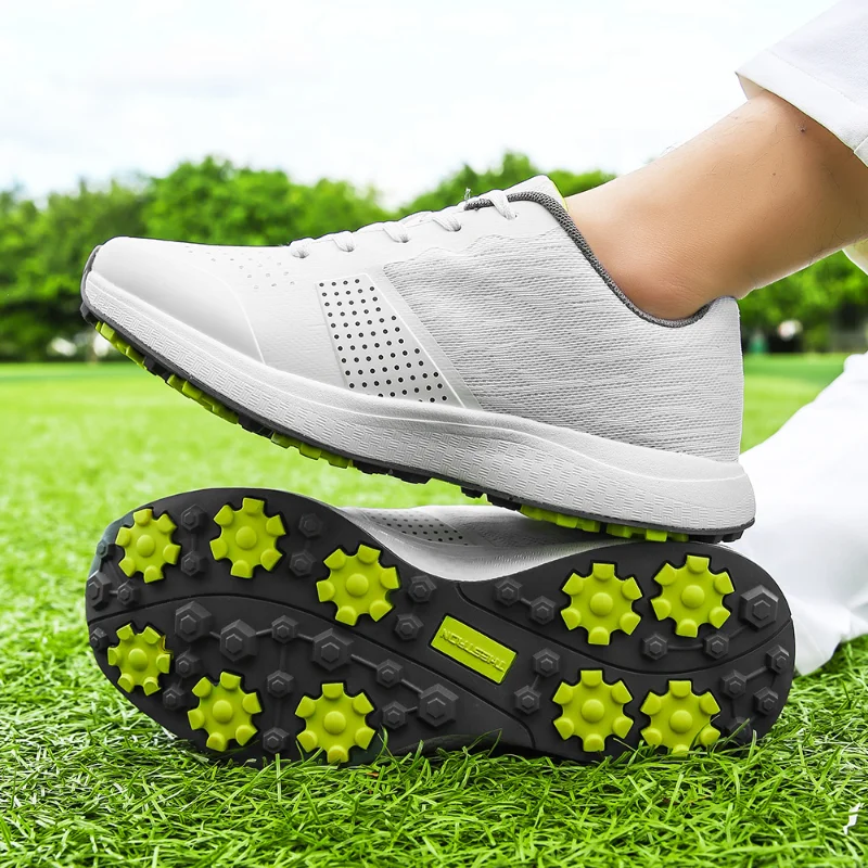 

Professional Golf Shoes Men Golf Wears Outdoor Light Weight Golfers Sneakers Anti Slip Walking Footwears Male