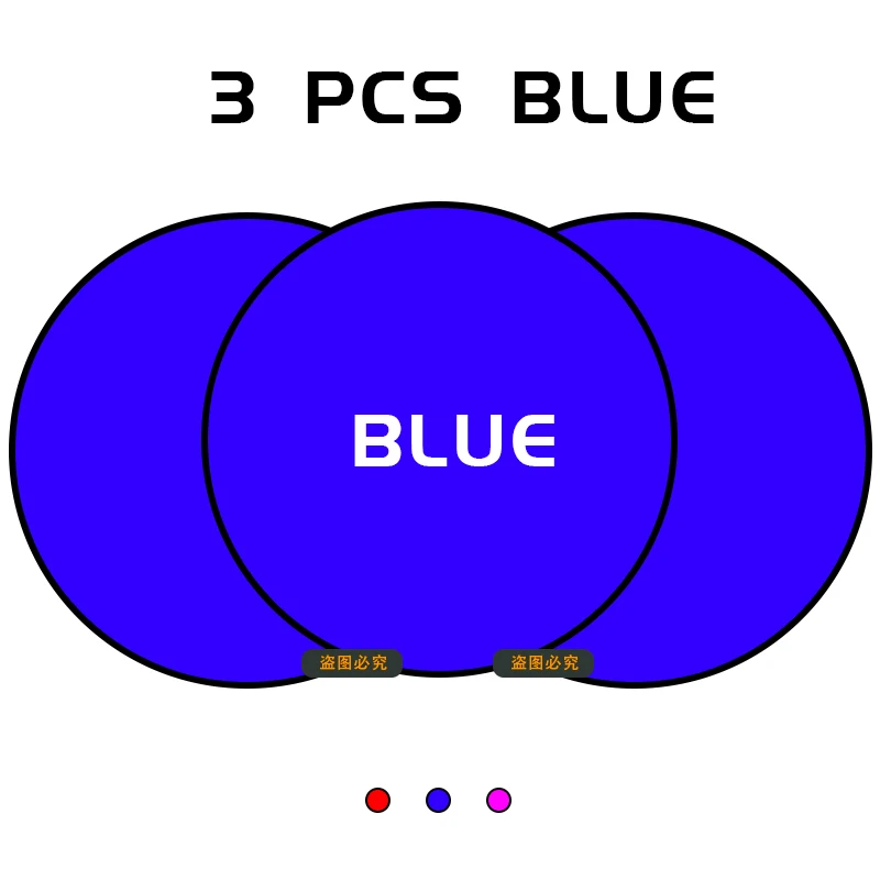 3pcs Blue