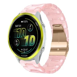 Versatile Resin Strap for Garmin Smartwatches - Comfortable and Stylish Bracelet (Soft pink)