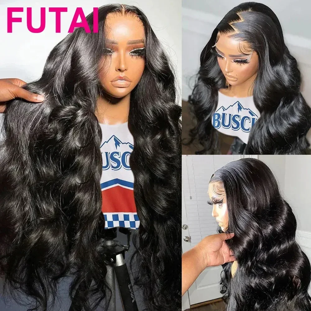 OUCEY HD Transparent Deep Wave Front Wig12-32 Inches Curly Lace Front Human Hair Wig