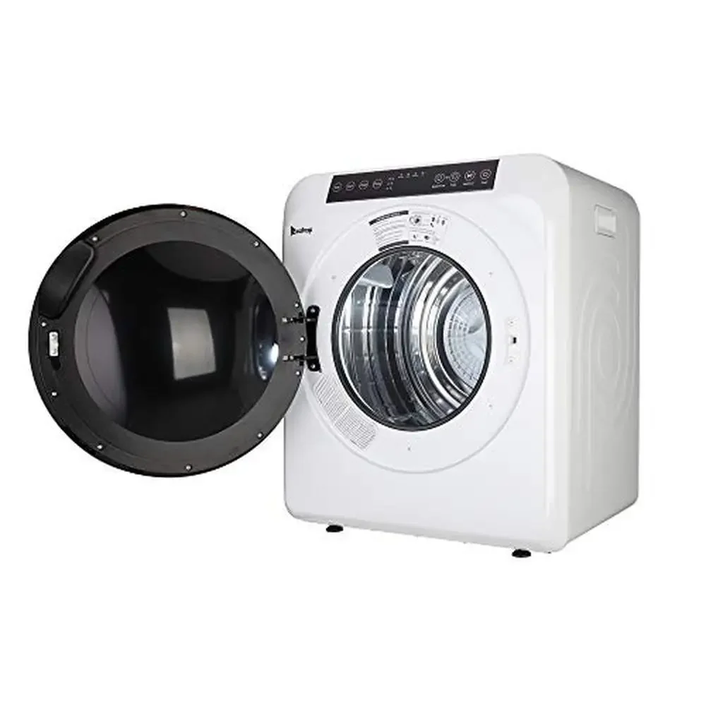 Portable Front Load Laundry Dryer 13.2lbs Capacity LCD Touch Screen Stainless Steel Drum 3.5 cu.ft Clothes Dryer Prevents Wear