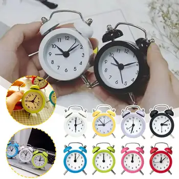 Sveglia ad alto volume con doppia campana, struttura in metallo, sveglia ad alto volume, funzionamento a batteria, sveglia da tavolo per camera da letto e decorazione domestica 1