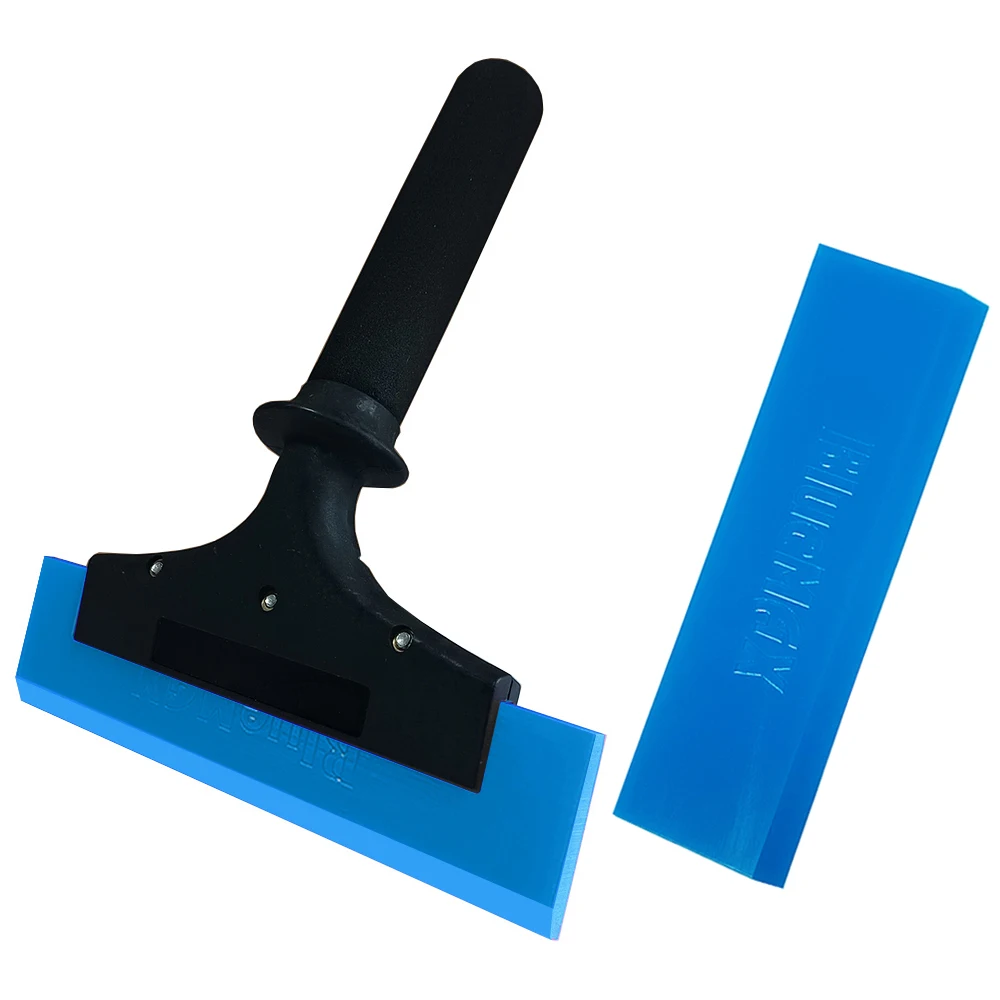 20cm rubber wiper; car window film scraper with blue soft rubber; car windscreen wiper; cleaning tool