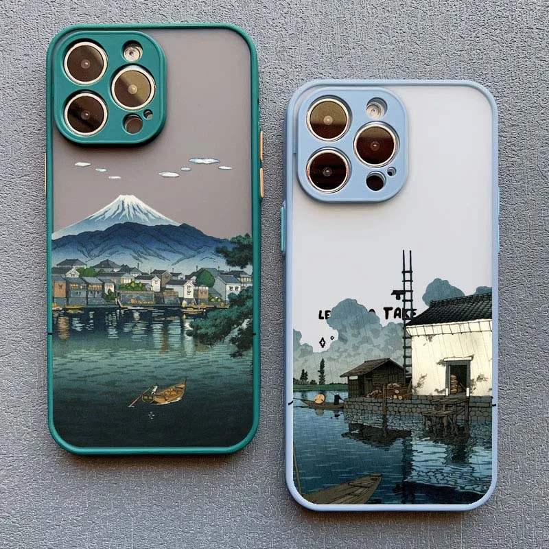 Japanese Aesthetic Landscape Phone Case - Artistic Scenery Back Cover