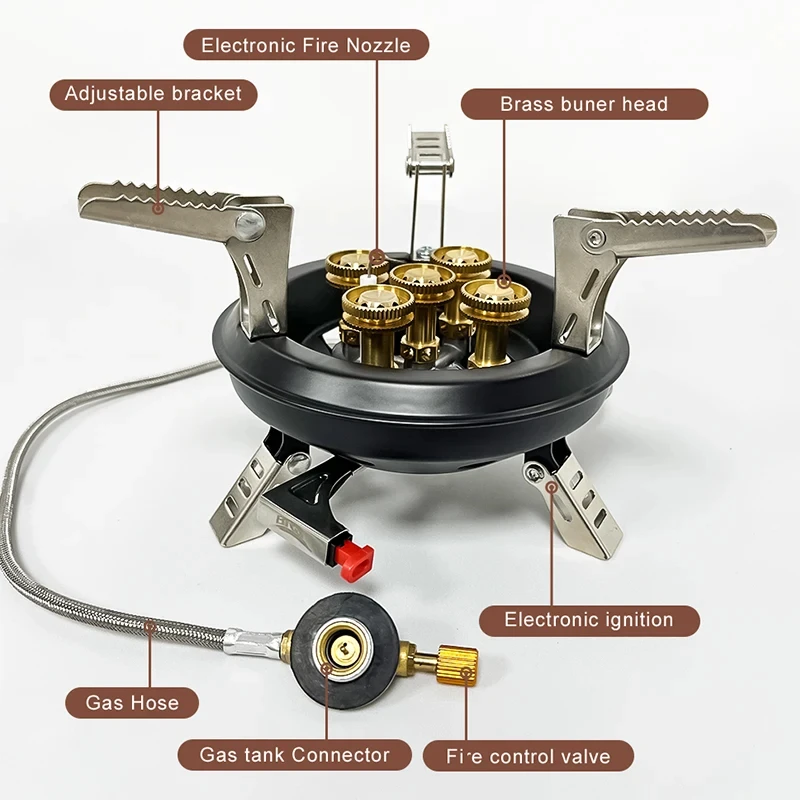 BRS201A Camping Gas Stove Piezo Ignition Outdoor