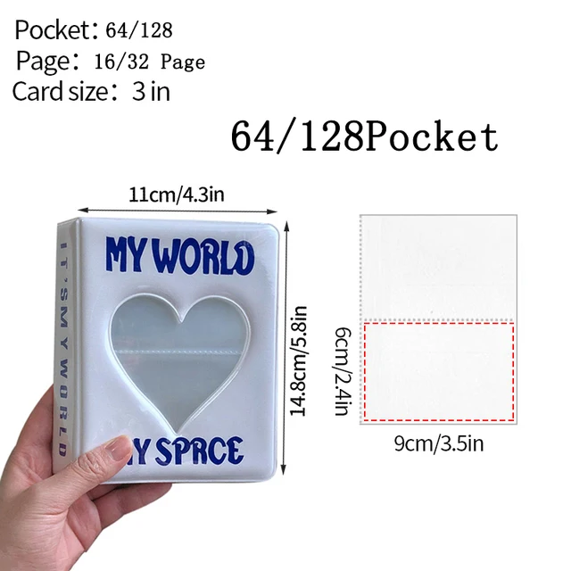 36/64/128 poches Mini Album Photo Album De bande dessinée Photo porte-carte livre recueillir Kpop Album De Fotos Kpop Photocard classeur 6