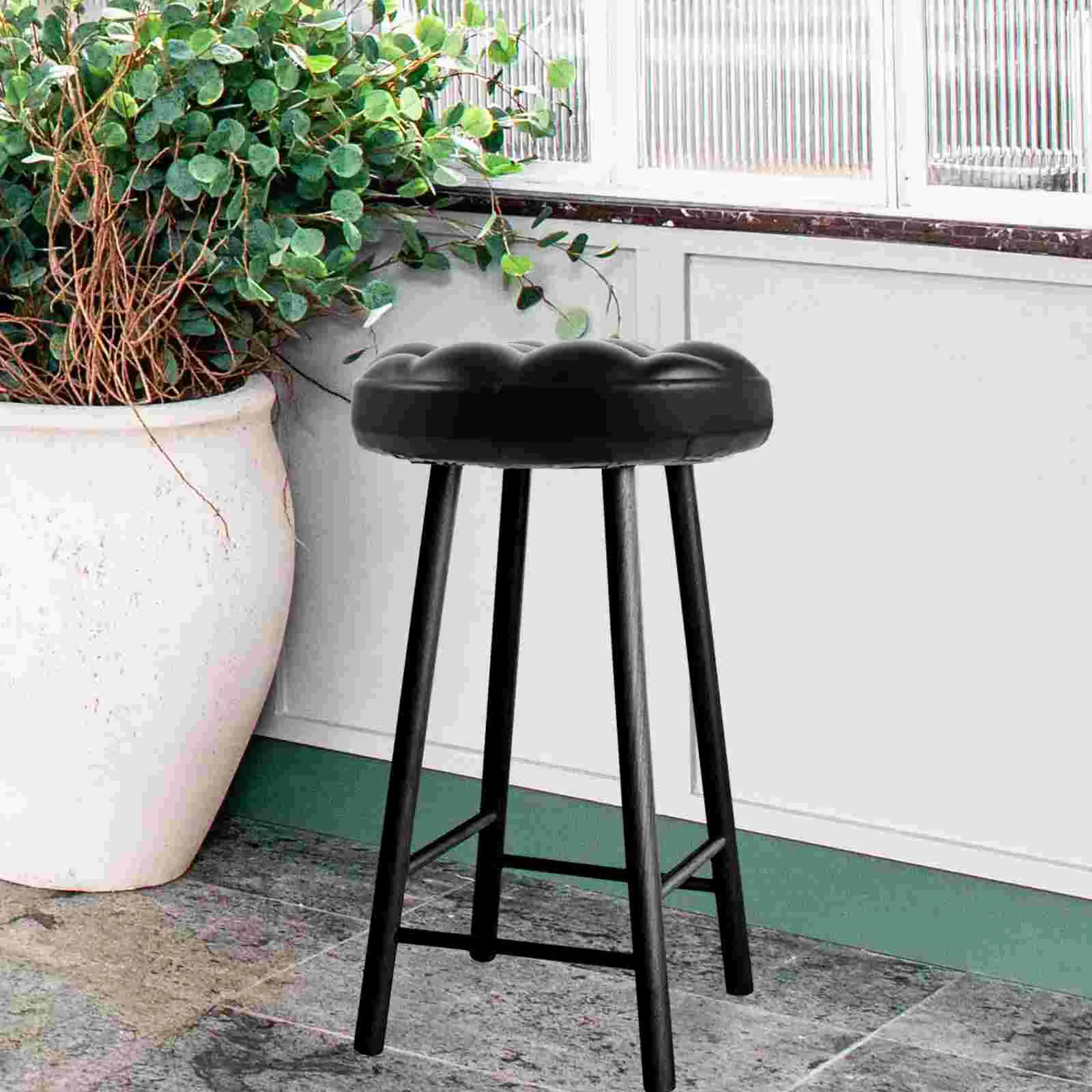 Round Stool Chairs Bar Stool Cushions Waterproof Chair Seat Tops Canteen Stool Seat Replacement Chair Cushion Tops