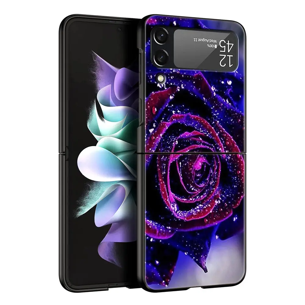 Elegant Red Roses Fashion Phone Case - Stylish Hard Folding Cover