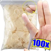 Transparent Finger Sleeve Ultra-thin Frosted Non-slip Dust-free Gloves Nail Protection Finger Sleeve Outdoor Work Latex Gloves 1