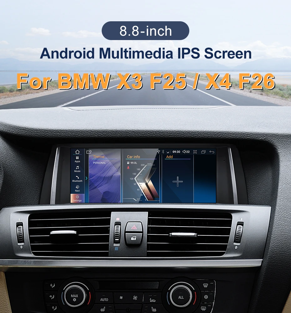 2024 New ID6 ID7 ID8 UI Android System Wireless Carplay AUTO For BMW X3 F25 X4 F