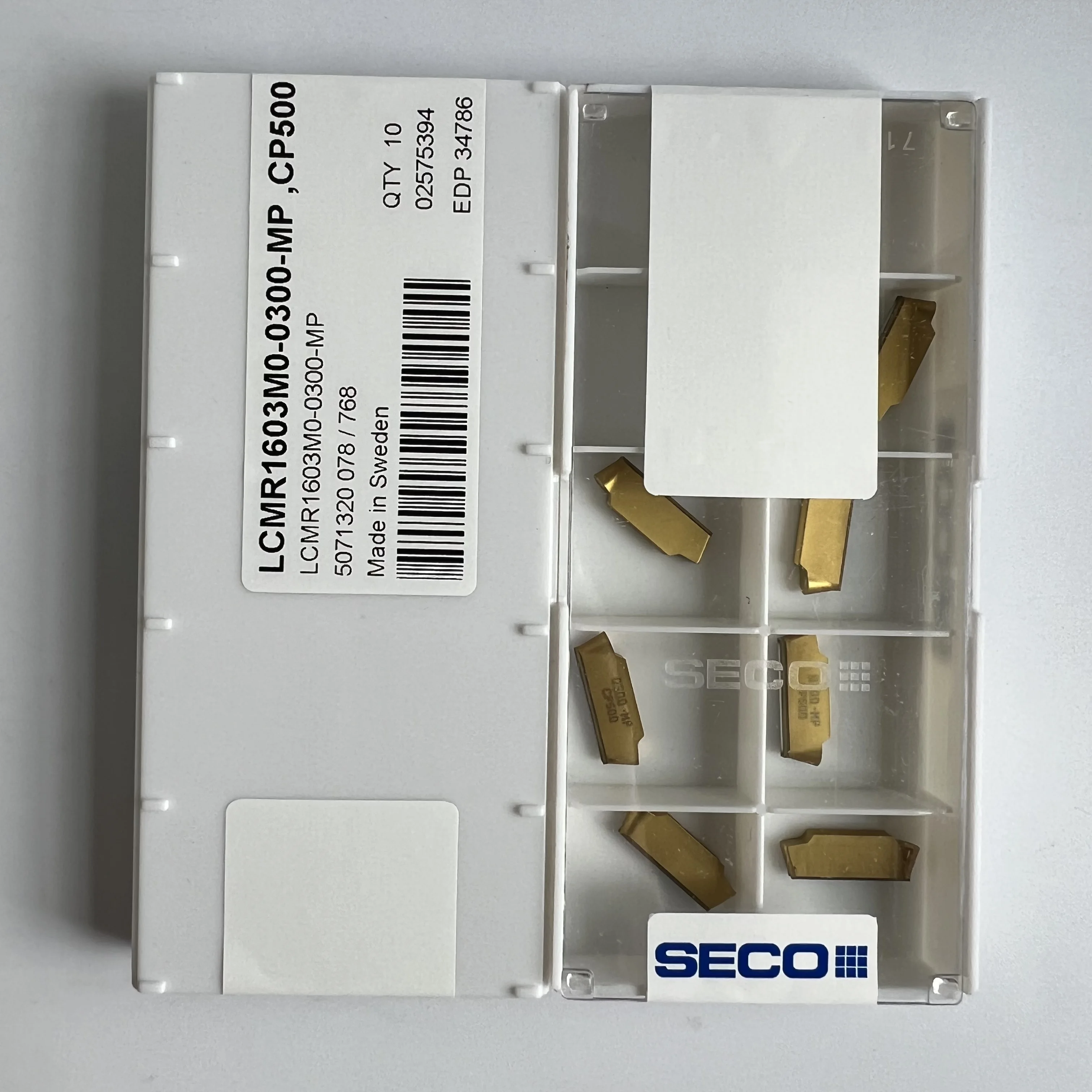 

Карбидные вставки для токарного станка, 10 шт, CP500