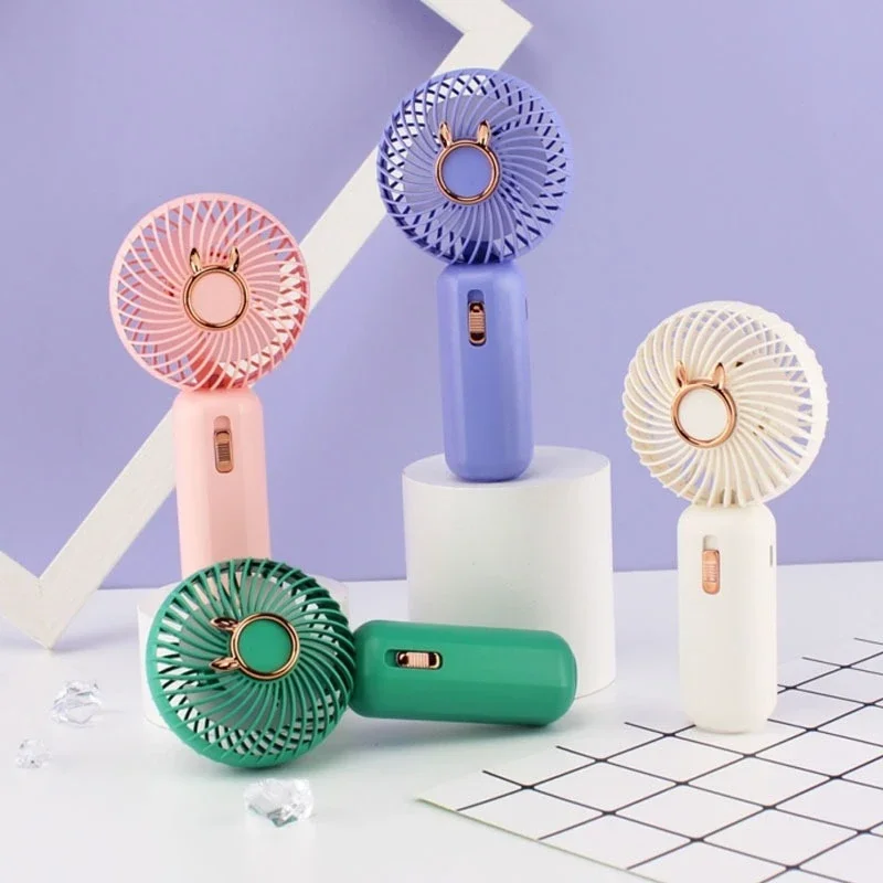 간단한 USB 충전, 휴대용 조명, 2 단계 바람 조절, 들고 서기 가능, 학생 선풍기 작음