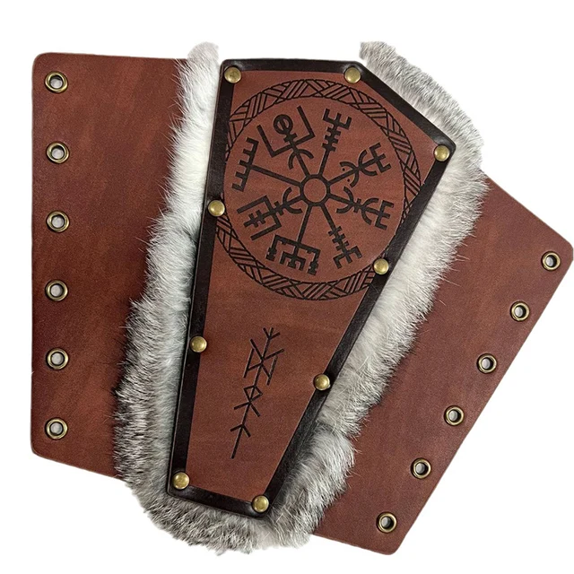 MILAKOO Guanti Da Braccio Steampunk - 2 Pezzi, PU Pelle, Per Costume, Cosplay, Uomo E Donna - Foto 12