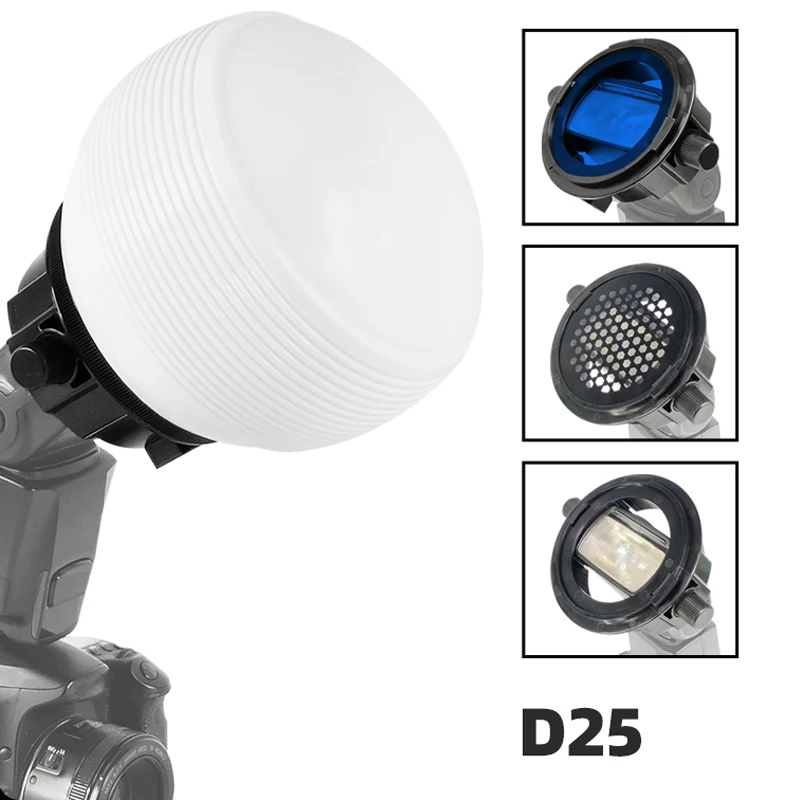 Flash Diffuser Dome Bounce Softbox for Godox V1 V850iii TT685 V860 YONGNUO YN600EX-RT II flash diffuser