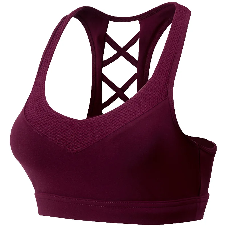 

Seamless Anti-sweat Shockproof Padded Sports Bras Breathable Sports Bra For Women Yoga Gym Running Fitness Workout Sports Top