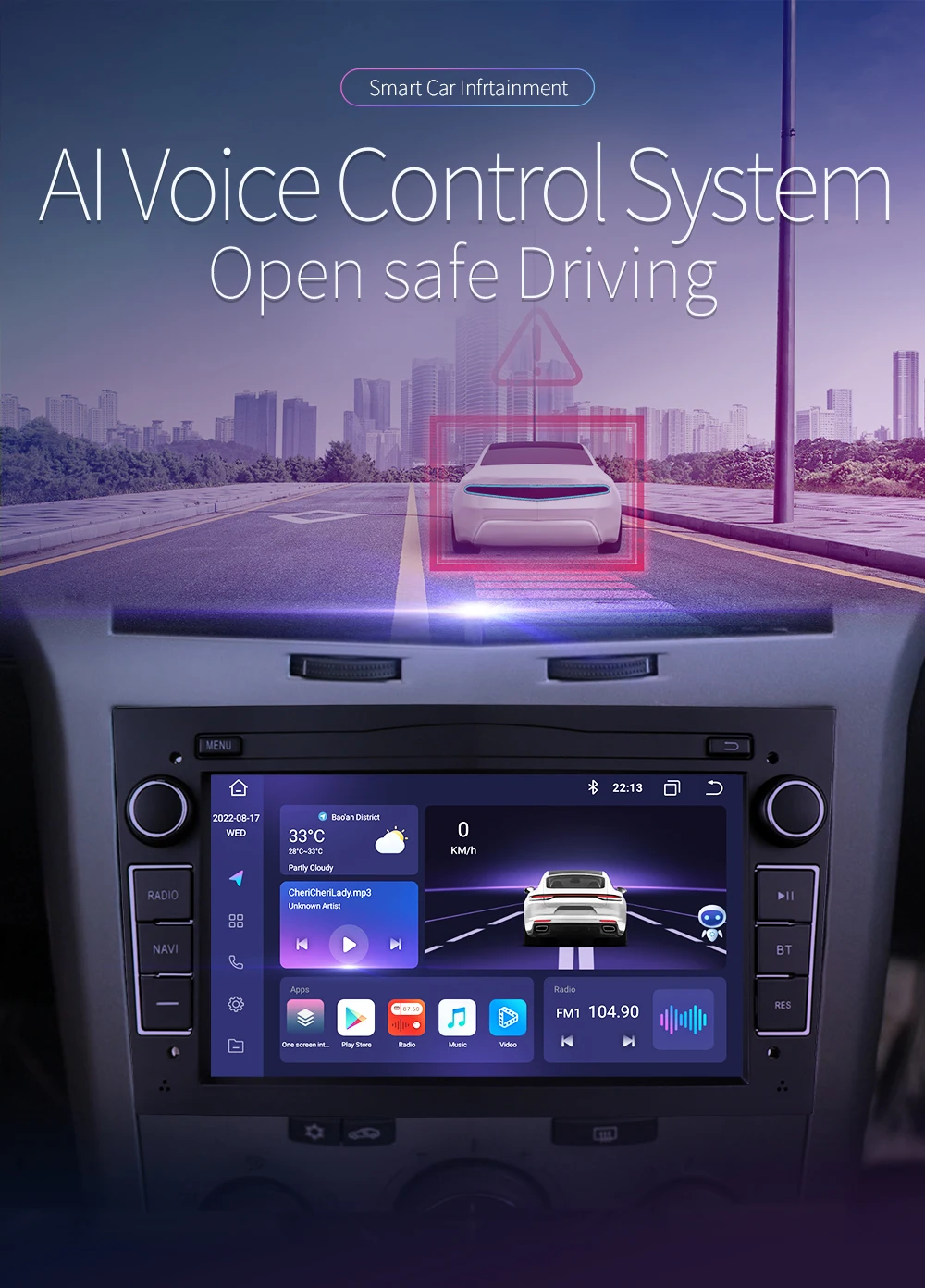 Hizpo 2Din Android Smart Car Systems for Opel Astra H G J Zafira B Corsa C D Antara Vectra Vivaro GPS 4G CarPlay Autoradio Wifi – Detail 4