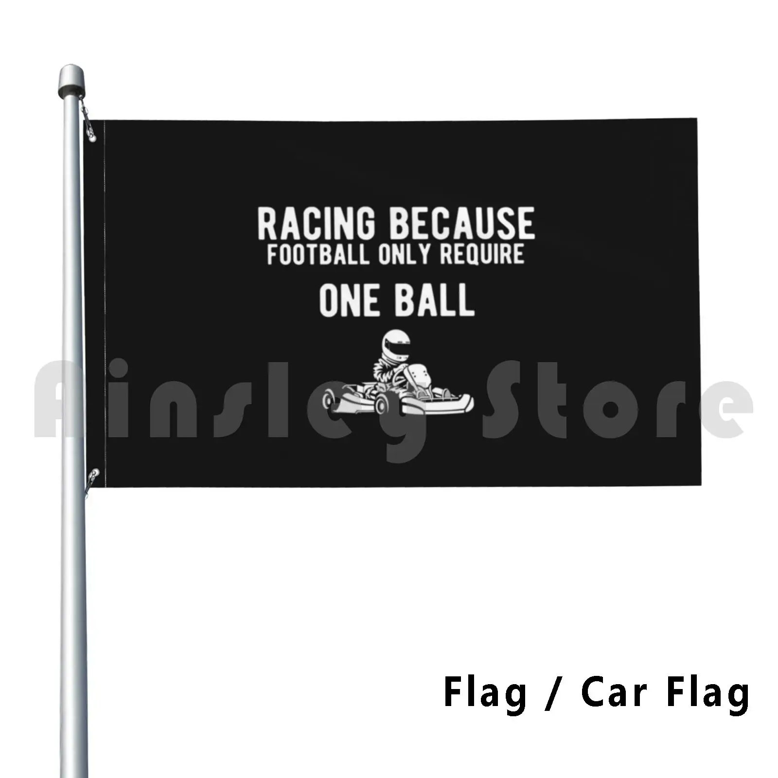 Flag Car Flag Funny Gokart Racing Car Driver Graphic 1530 Racer Racing Automotive Auto Jdm