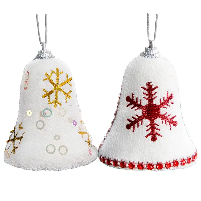 

Bells Christmas Decor Festive Wooden Holiday Bells, Christmas Tree Pendant Party Favors For Door Wall Snowflake Bell Pendant