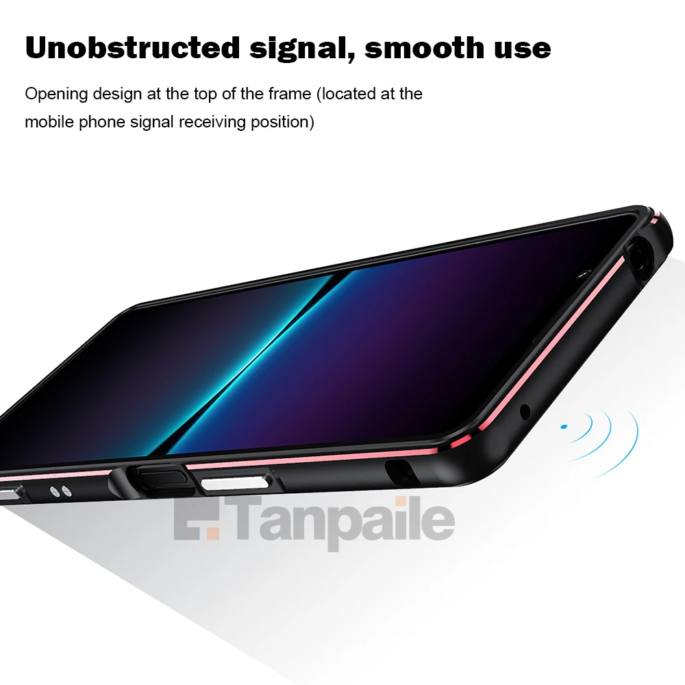Premium Ultra-Thin Aluminum Protective Case - Sleek Metal Design and Secure Locking Bumper