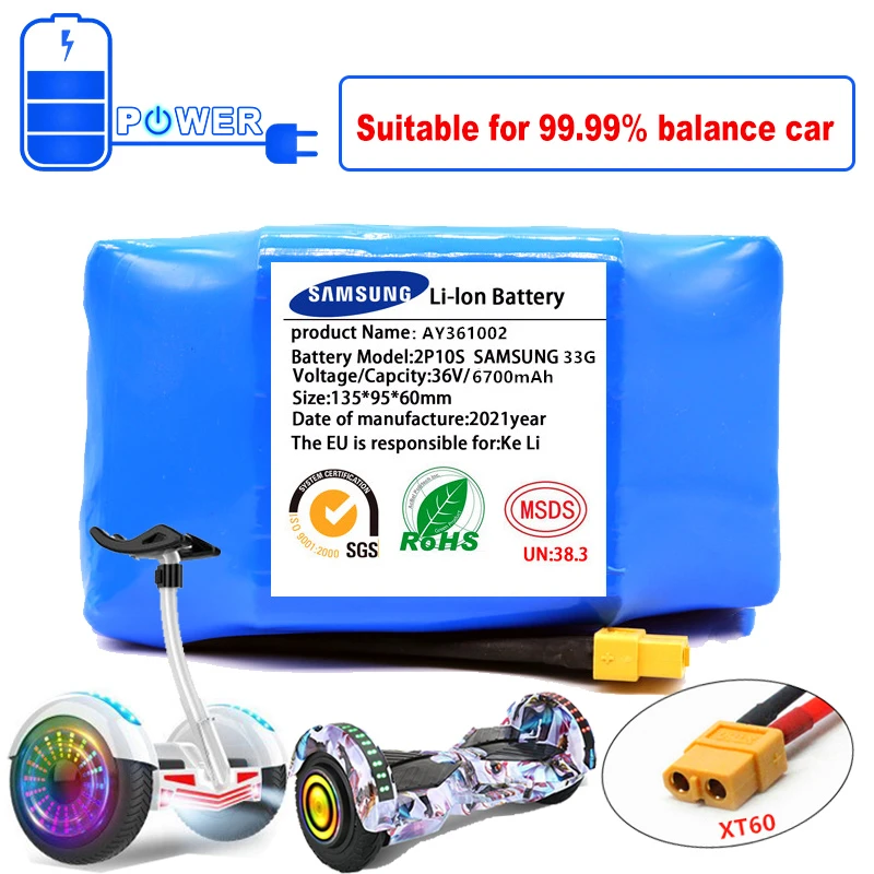 Hoverboard Battery Wheel Smart Electric Scooter 36v