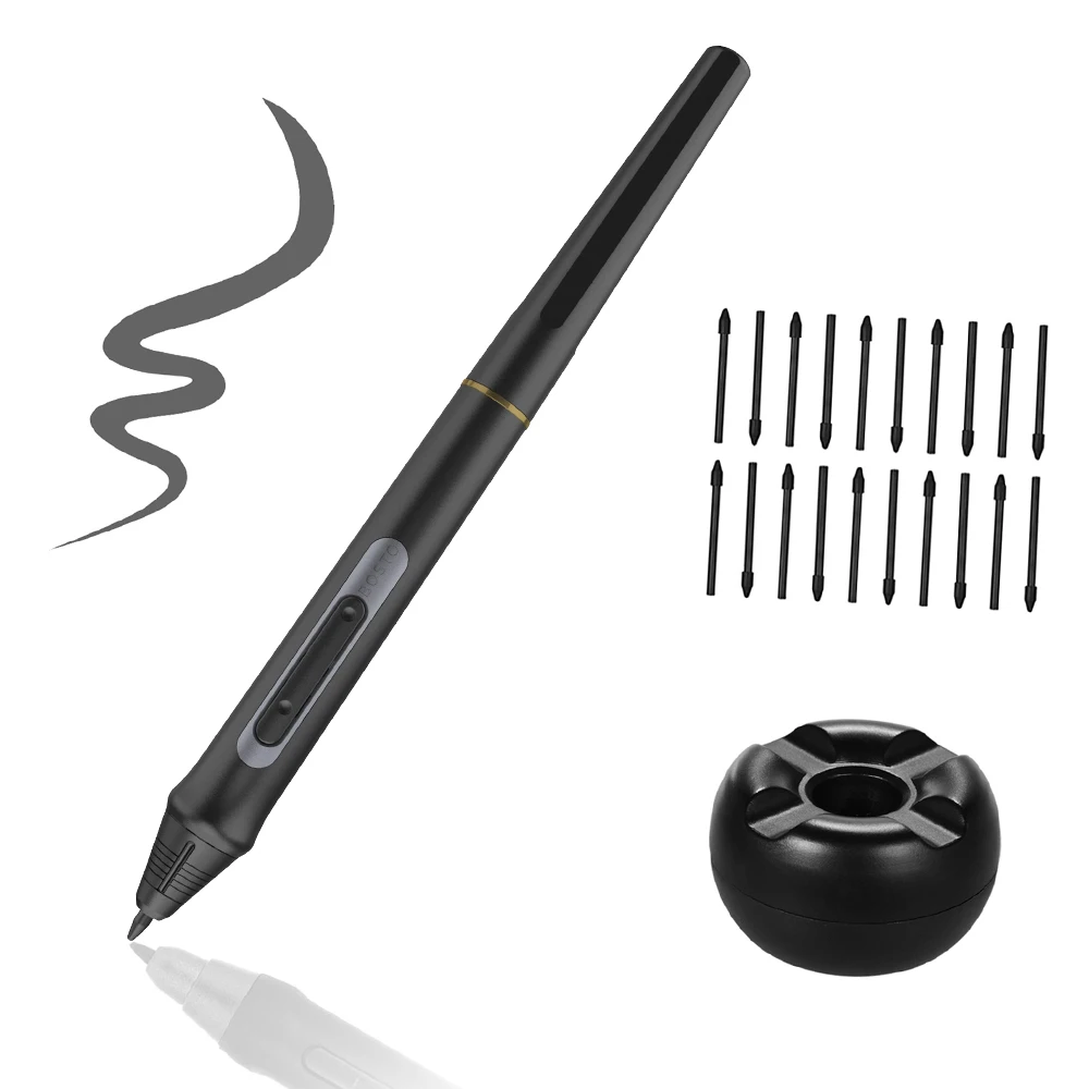 Rechargeable Stylus Pen With 8192 Pressure Levels For Bosto Tablet_voghion.com
