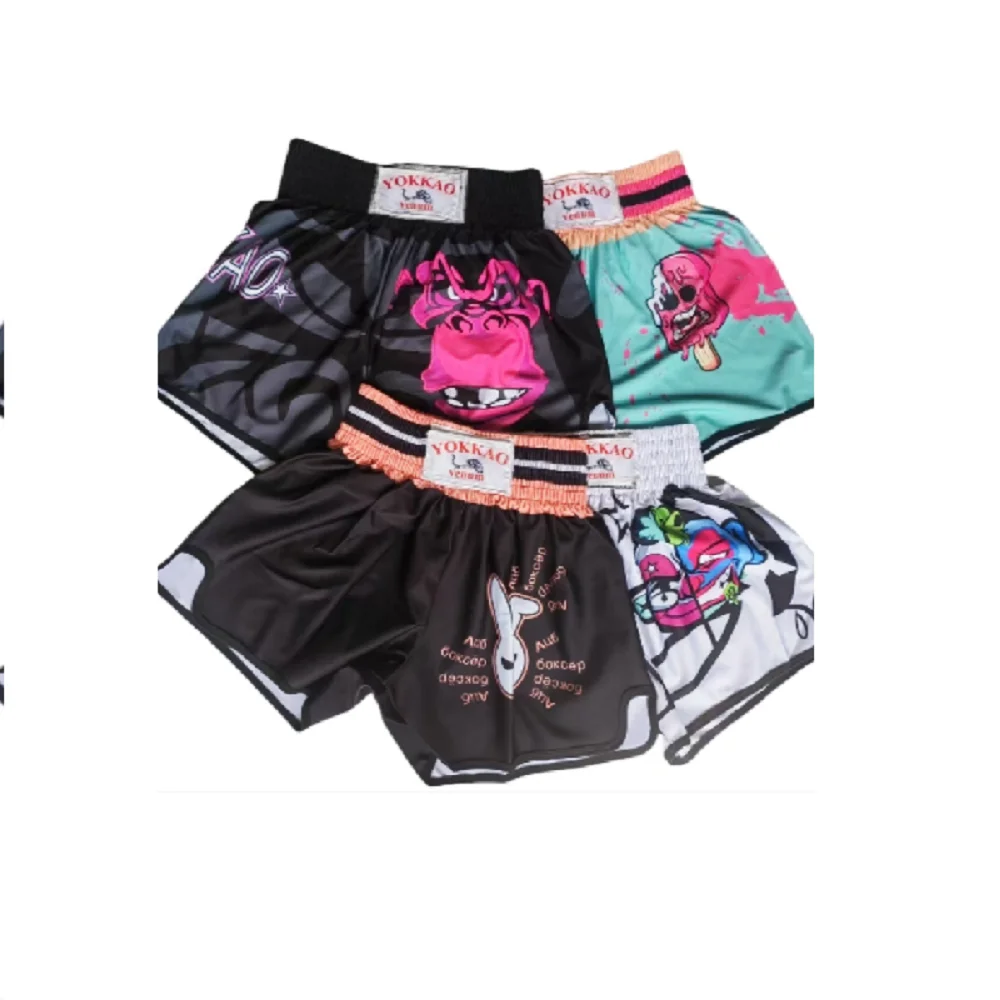 Running sports shorts, gym fitness training quick drying combat, boxing shorts, men's and women's professional free combat pants