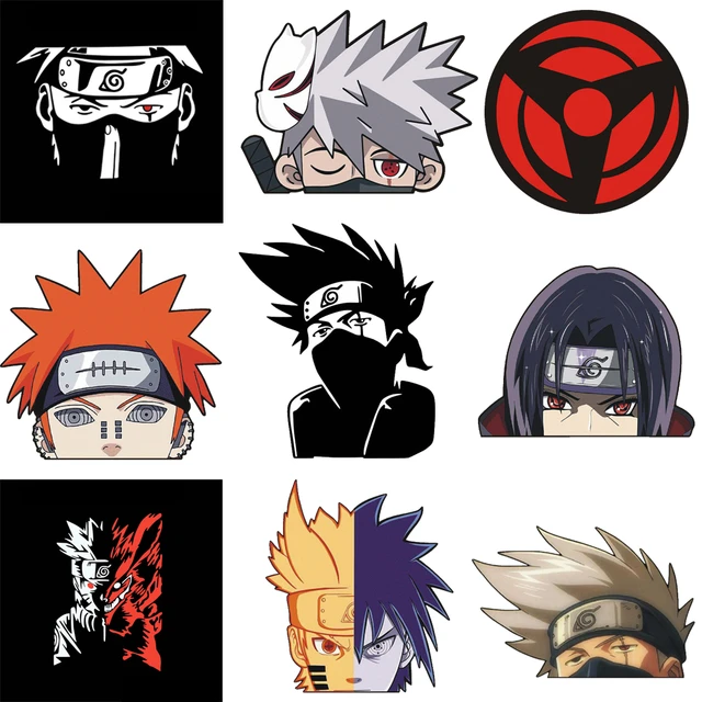 30 Adesivos Naruto Shippuden - Akatsuki 8cm