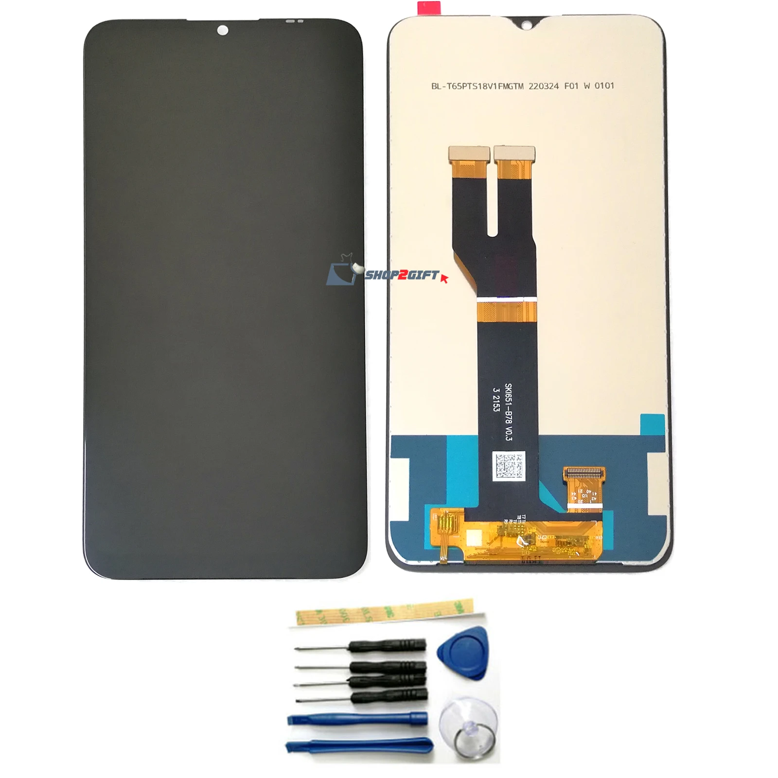 6.5 "Per Nokia G21 Ta-1418 Ta-1477 Ta-1415 Ta-1405 Ta-1404 Ta-1412 / G11 Ta-1401 Display Lcd Touch Screen Digitizer Con Strumenti
