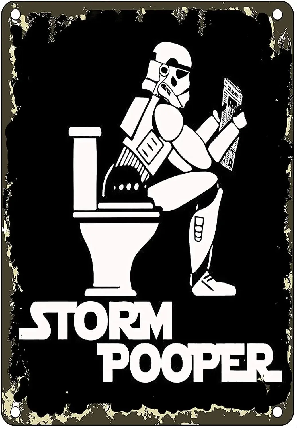 

Металлические оловянные знаки для туалета Storm Pooper для кафе, баров, пабов, магазинов, металлический постер, Настенный декор, смешное искусство, 8x12 дюймов