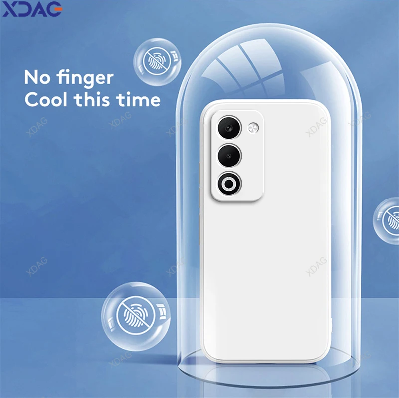Soft Candy Pure Color Liquid Silicone Phone Case with Internal Flocking Back Cover