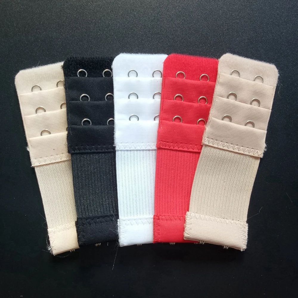 Bra Extender Bra Buckle Bra Straps Invisible Bra Straps 2-100pcs Bra Extension Strap Women's Adjustable Extenders Belt Buckle Soft Elastic Bra Strap Hook Clip Underwear Accessories