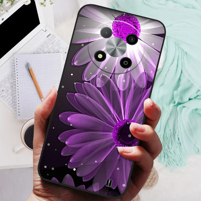 Lion & Wolf Black Silicone Soft Back Cover - 2023 Protective Shell