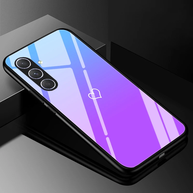 Luxury Tempered Glass Hard PC Phone Case - Premium Back Bumper Cover