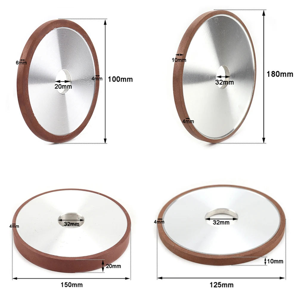 Utensili Metallo Duro Disco Abrasivo Diamantato In Resina 125mm - Per Metallo Duro E Carburo Mole Metallo Duro