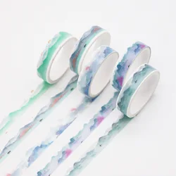 Kawaii Aesthetic Washi Tape Set - Cute Journaling and Scrapbooking Supplies (Watercolor)