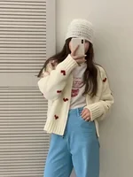 Loose Knitted Cardigan Women's Faion Autumn Winter New Sle Korean Lazy Sle High-End Sweater Jaet Straight Tube pe