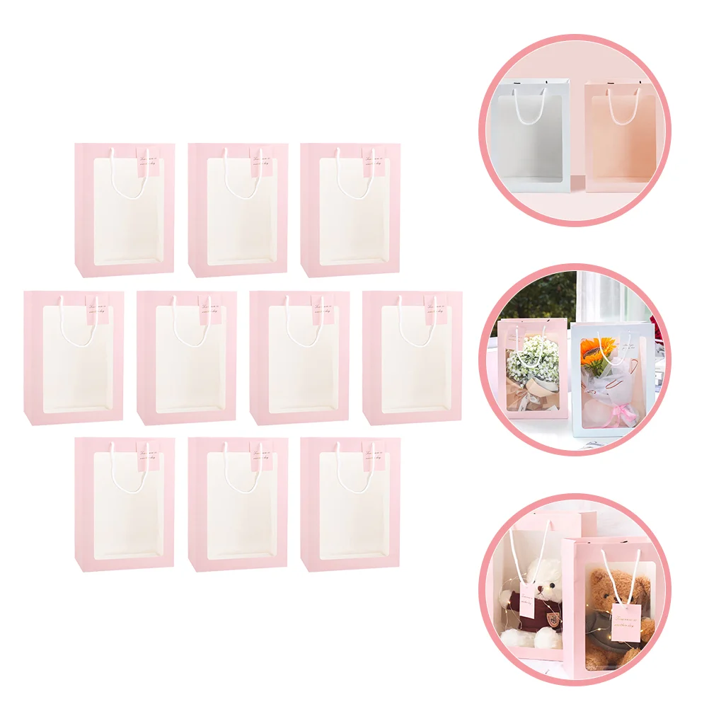 

Flower Bouquet Gift Bag Wedding Favor Clear Bags Boxes for Flowers Arrangements