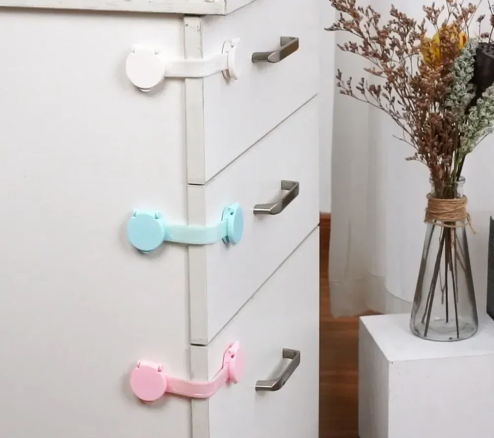 4/8/10Pcs/Lot Child Lock Protection of Children Baby Drawer Anti-opening Cabinet Door Refrigerator Anti-pinch Safety Lock Buckle