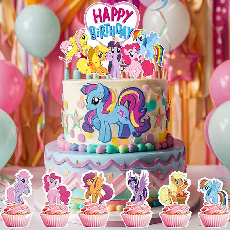 Rarity And Twilight Sparkle My Little Pony Cake 13pcs/set My