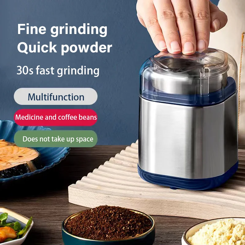 Coffee Bean Grinding Coffee Grinder Stainless Steel Nuts Beans Grains Mill Herbs Electric Grinding Machine Multifunctional  Mini
