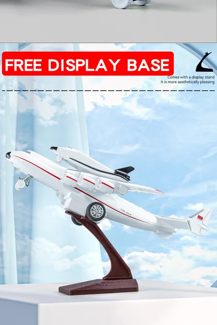 Modèle Avion Antonov An-225 Mriya En Alliage 1/400 - Réplique Détaillée 20 Cm, Avec Socle