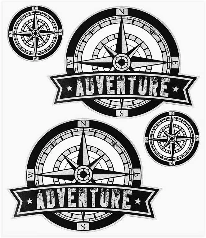 For Fourth Quarter It 9168 Motorcycle Trunk Adventure Sticker Wind